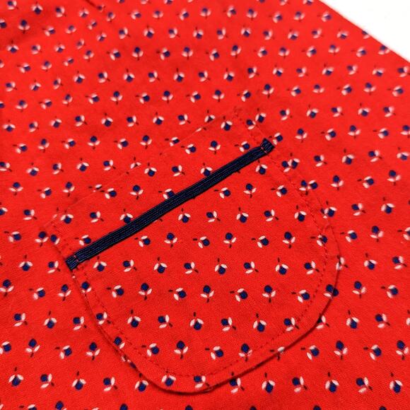 Vintage Handmade Dress Girls Size 2T Sailor Ladybug Bib Collar - Picture 3 of 4